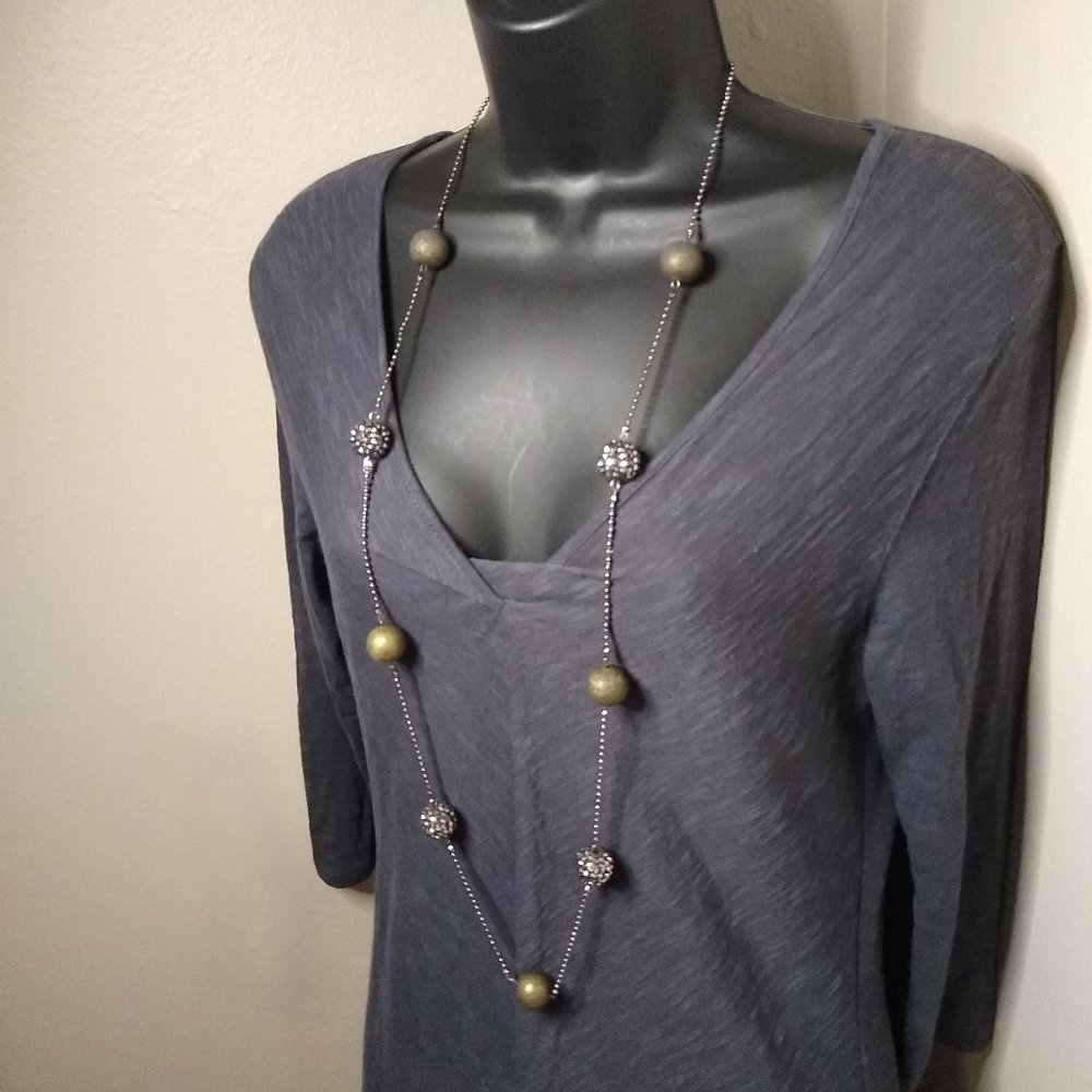Vintage Long Decorative Necklace 41.5 Inches